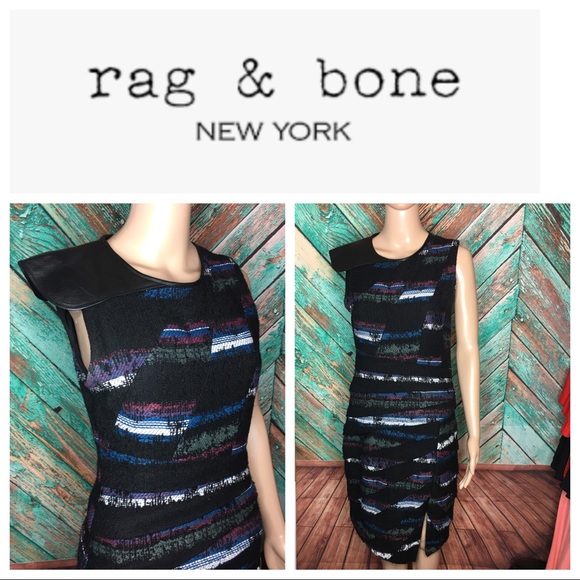 rag & bone Dresses & Skirts - Rag & Bone Mohair Blnd Dress With Leather …